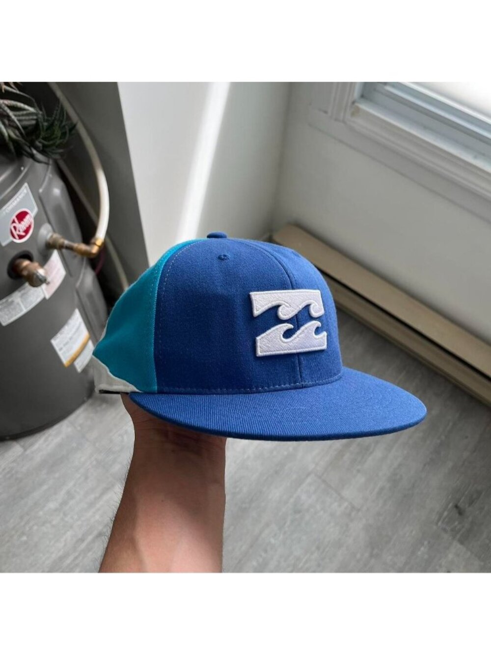 Navy Blue / Blue / White Vintage Billabong Y2K / Skater Embroidered Cap